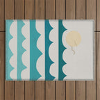 Abstract Waves Outdoor Rug Gallery Image 1