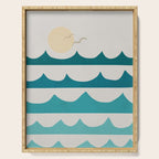 Abstract Waves Serving Tray Gallery Image 1