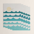 Abstract Waves Wrapping Paper Gallery Image 3