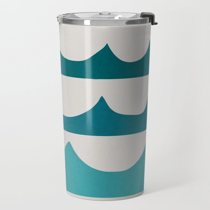Abstract Waves Travel Mug Gallery Image 2