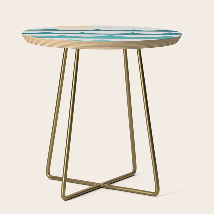 Abstract Waves Side Table Gallery Image 1