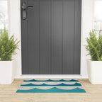 Abstract Waves Welcome Mat Gallery Image 3