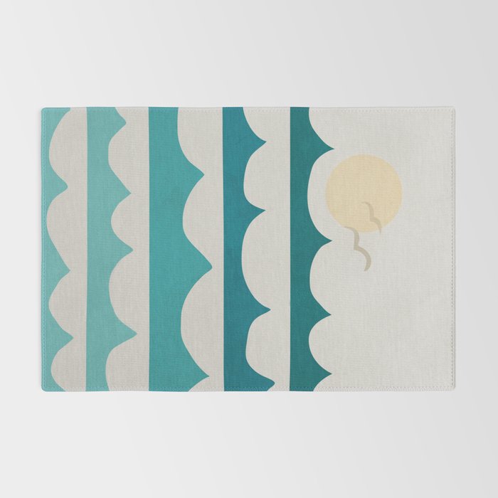 Abstract Waves Rug Gallery Image 2