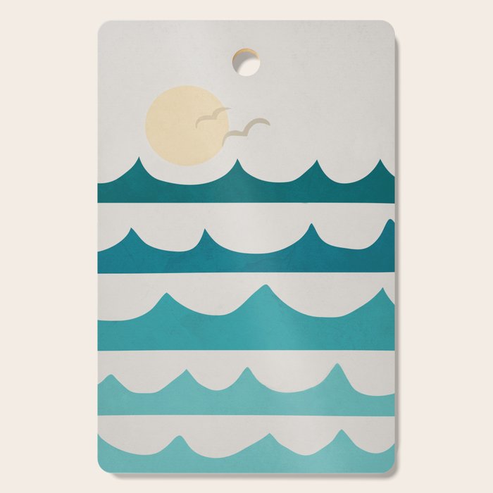 Abstract Waves Cutting Board Gallery Image 1