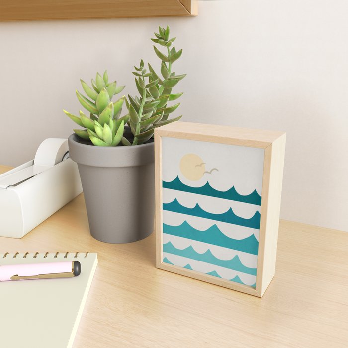 Abstract Waves Mini Art Print Gallery Image 2