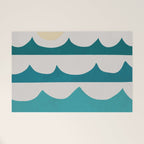 Abstract Waves Welcome Mat Gallery Image 1