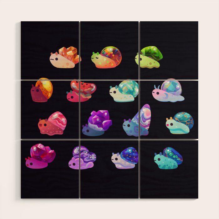 Jewel Snail Wood Wall Art Gallery Image 1