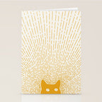Cat Landscape 96: Good Meowning Stationery Card Gallery Image 2