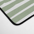 Abstract Stripes, Sage Green, Boho Wall Art Desk Mat Gallery Image 4
