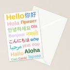Hello In Different Languages Stationery Card Gallery Image 2