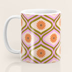 70s Disco Daisy Flower Pattern Coffee Mug Gallery Image 3
