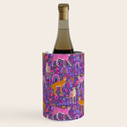 Cheetah in a Rainbow Garden Wine Chiller Gallery Image 1