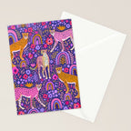 Cheetah in a Rainbow Garden Stationery Card Gallery Image 2