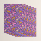 Cheetah in a Rainbow Garden Wrapping Paper Gallery Image 3