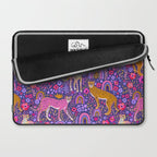 Cheetah in a Rainbow Garden Laptop Sleeve Gallery Image 2