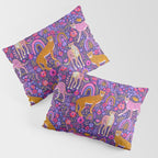Cheetah in a Rainbow Garden Pillow Sham Gallery Image 3