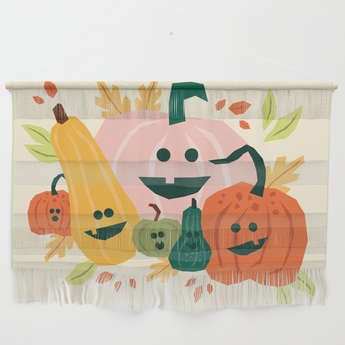 Cute scary pumpkins Wall Hanging Gallery Image 1