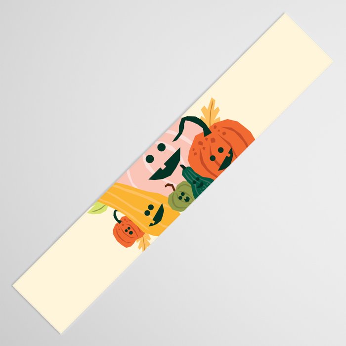 Cute scary pumpkins Table Runner Gallery Image 3