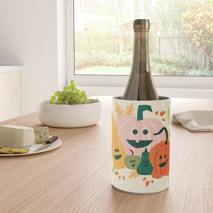 Cute scary pumpkins Wine Chiller Gallery Image 4