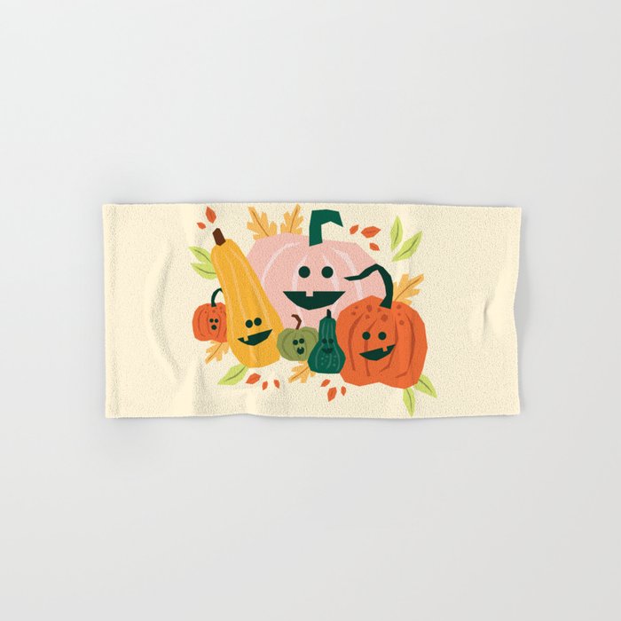 Cute scary pumpkins Bath Towel Gallery Image 1