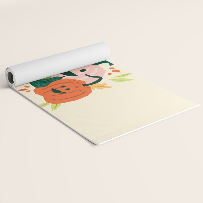 Cute scary pumpkins Yoga Mat Gallery Image 2