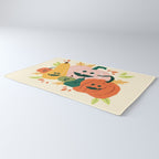 Cute scary pumpkins Rug Gallery Image 3