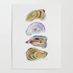 Watercolor Oysters Poster Gallery Image 4