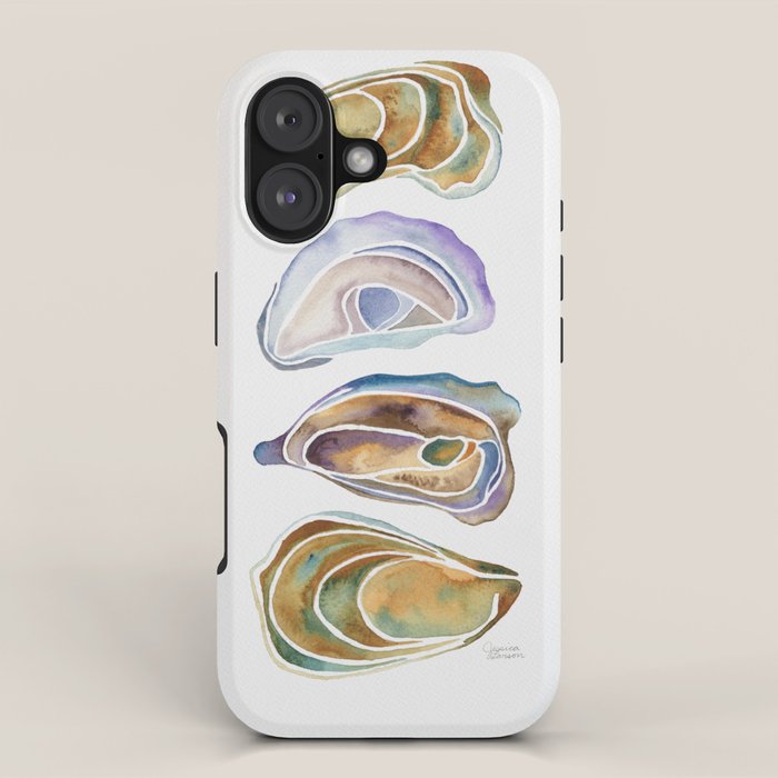 Watercolor Oysters iPhone Case Gallery Image 1