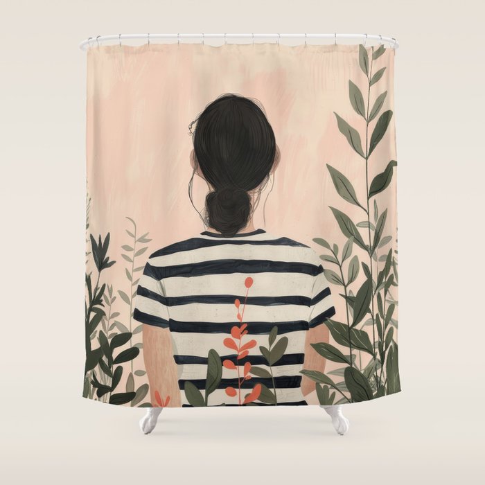 Among the Leaves Shower Curtain Gallery Image 1