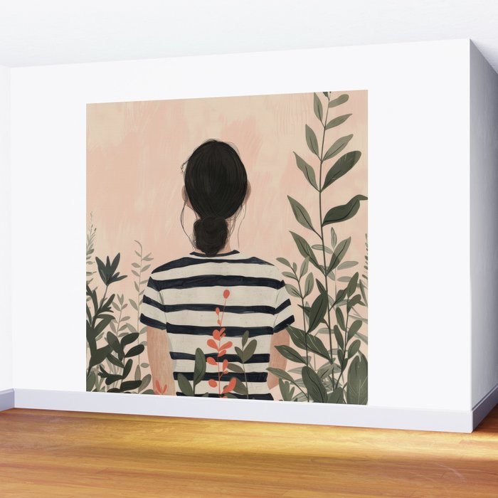 Among the Leaves Wall Mural Gallery Image 2