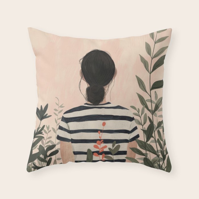Among the Leaves Throw Pillow Gallery Image 6
