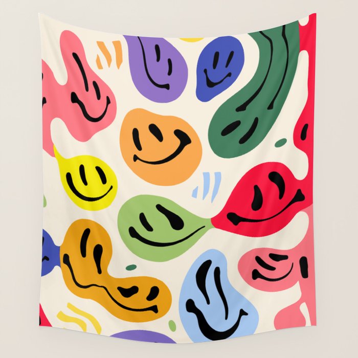 Melted Happiness Colores Wall Tapestry Gallery Image 4