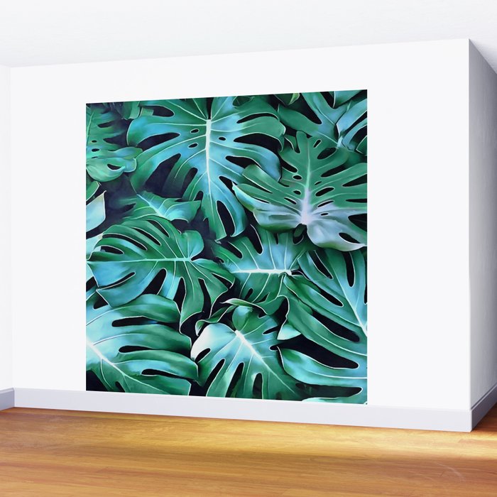 Monstera leaves Wall Mural Gallery Image 2