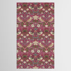 William Morris Strawberry Thief Plum Wine Tablecloth Gallery Image 2