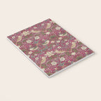 William Morris Strawberry Thief Plum Wine Notebook Gallery Image 3