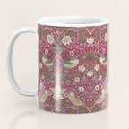 William Morris Strawberry Thief Plum Wine Coffee Mug Gallery Image 3