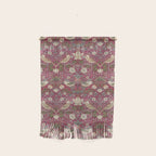 William Morris Strawberry Thief Plum Wine Wall Hanging Gallery Image 1
