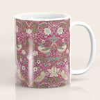 William Morris Strawberry Thief Plum Wine Coffee Mug Gallery Image 1
