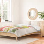 Retro Coffee Thermoses Multicolor on White Duvet Cover Gallery Image 2