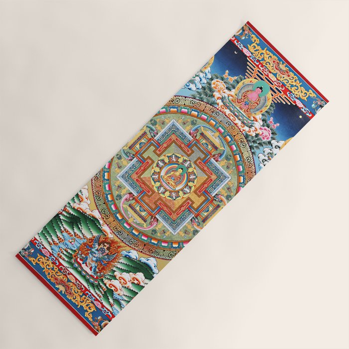 Tibetan Buddhist Vajrayana Teachings Thangka Yoga Mat Gallery Image 1