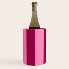 Cherrry red and pink stripes Wine Chiller Gallery Image 2