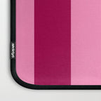 Cherrry red and pink stripes Laptop Sleeve Gallery Image 3