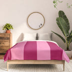 Cherrry red and pink stripes Comforter Gallery Image 3