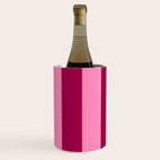 Cherrry red and pink stripes Wine Chiller Gallery Image 3