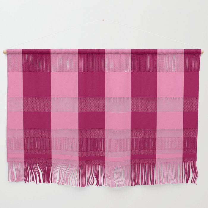 Cherrry red and pink stripes Wall Hanging Gallery Image 1