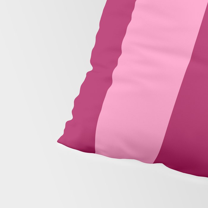 Cherrry red and pink stripes Pillow Sham Gallery Image 4