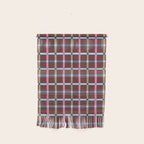 Windowpane Plaid Burgundy Wall Hanging Gallery Image 1