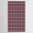 Windowpane Plaid Burgundy Tablecloth Gallery Image 2