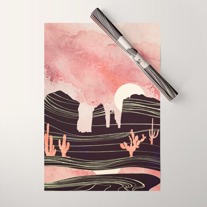 Rose Desert Wrapping Paper Gallery Image 1