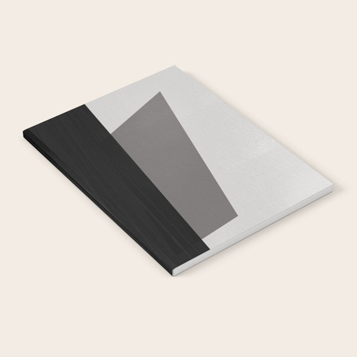 Geometric black and gray minimalist Notebook Gallery Image 2